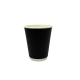 VASO PLA DOBLE CAPA NEGRO 6 OZ (25X20)