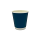 VASO COMPOSTABLE DOBLE CAPA AZUL 10 OZ (25X20)