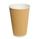 VASO RIPPLE WALL KRAFT 16 OZ NP (25X20)
