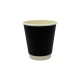 VASO POLIPAPEL DOBLE CAPA NEGRO 10 OZ (25X20)