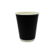VASO POLIPAPEL DOBLE CAPA NEGRO 12 OZ (25X20)