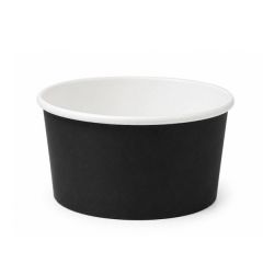 BOWL NEGRO FONDO BLANCO COMPOSTABLE 1000 CC (6X50)