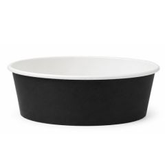 BOWL NEGRO FONDO BLANCO COMPOSTABLE 1300 CC (6X50)
