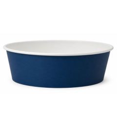 BOWL AZUL FONDO BLANCO COMPOSTABLE 1300 CC (6X50)