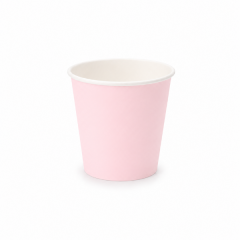 VASO PLA UNA CAPA ROSADO 6 OZ (50X20)