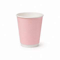 VASO PLA DOBLE CAPA ROSADO 6 OZ (25X20)