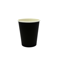 VASO PLA UNA CAPA NEGRO 8 OZ (20X50)