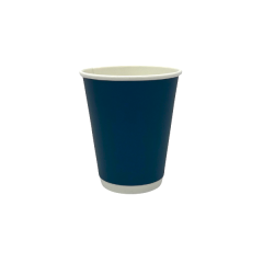 VASO COMPOSTABLE DOBLE CAPA AZUL 8 OZ (25X20)