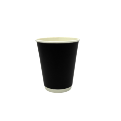 VASO POLIPAPEL DOBLE CAPA NEGRO 6 OZ (25X20)