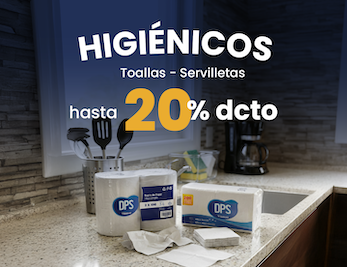 Higiénicos hasta 20% dcto.